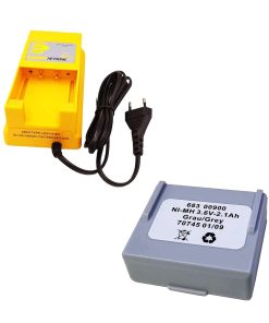 (1 Pack) UCH-2 100V-240VAC Battery Charger,UCH2 Input 90-270VAC Out 300/780mA Battery Charger with (1 Pack) 68300900 Battery