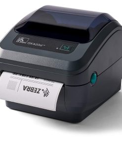 Zebra GK420D Direct Thermal Only Desktop Printer with USB and Ethernet Connectivity, 203 dpi, 8 IPS, 4.09" Max Print Width, Monochrome Barcode Label - GK42-202210-000, JTTANDS
