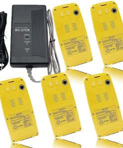 (1 Count BC-27CR Battery Charger+5 Count BT-52QA Batteries) 3 Pin Female Plug for Top-con Total Station BT-50Q and BT-52QA Batteries