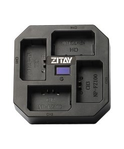 ZITAY 4-Channel USB C Fast Charging Station for Sony NP-FZ100 Batteries,Compatible with Sony A9 A7III A7RIII Cameras,with LCD Display