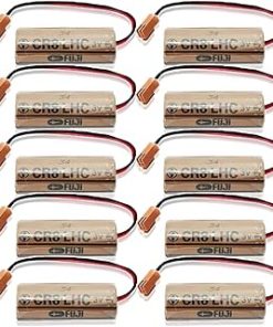 (10 Pack) 3V 2600mAh Non-Rechargeable Battery CR8.LHC 3V Battery for Fuji FDK CR8-LHC Battery with Brown Plug
