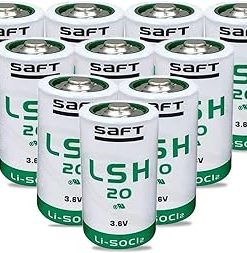 (10 Pack) LSH20 D 3.6V 13000mAh Lithium Thionyl Chloride Battery for Saft LSH20 Battery Non-Rechargeable