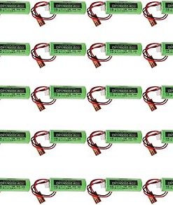 «20 Pack» 3V 2500mah CR17450SE-R Non-Rechargeable Lithium Battery with Brown Plug for FANUC A98L-0031-0012 CNC System