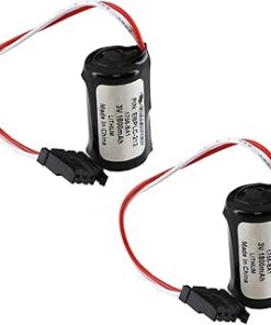 (2-Pack) 3V PLC 1800mAh Battery Replaces Allen Bradley 1756-L1MX 1756-L55MX 1756-L63 1764-LRP 1764-LSP 1794-L33 1794-L34 94194801 94194801-REV C 97072901