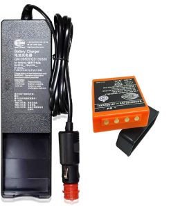 «1 Pack» QA109600/ QD109300 DC 10V-30V Charger with «1 Pack» 6V 2100mAh BA225030 HBC Radiomatic Ni-Mh Rechargeable Battery for HBC Radiomatic BA225030 Battery Charger