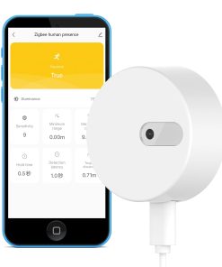 Zigbee Human Presence Sensor: Smart Motion Sensor with 24G mmWave Radar, Real-time Human Occupancy Sensor for Indoor Home Automation, App Control, Tuya Zigbee Hub Required, Compatible with Alexa
