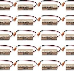 (20 Pack) 3V 2600mAh Non-Rechargeable Battery CR8.LHC 3V Battery for Fuji FDK CR8-LHC Battery with Brown Plug