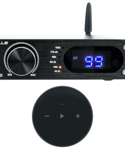 (1) Rockville BLUDAC2B Hi-Res 192K Amplifier Home Bluetooth Receiver Optical/Sub Out Bundle with (1) Rockville Mini WiFi Music Player Wireless Audio Streaming Multiroom Stereo Receiver (2 Items)