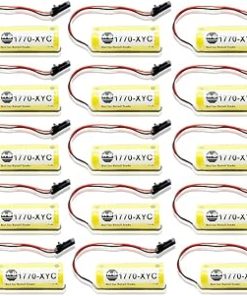 «15 Pack» 3V 1800mAh 1770-XYC Replacement Lithium Battery Compitable for Allen Bradley PLC 1770-XYC/A 1770-XYB 1756-BA1 with Black Plug