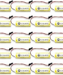 «20 Pack» 3V 1800mAh 1770-XYC Replacement Lithium Battery Compitable for Allen Bradley PLC 1770-XYC/A 1770-XYB 1756-BA1 with Black Plug