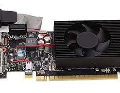 Yunseity GT730 Graphics Card, 4GB 128 Bit DVI VGA DRR3 PCIE 2.0 Gaming Graphics Card, Advanced Cooling Video Card for PC Gaming, Space Saving Design