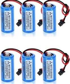 «6 Pack» 3V 1800mah Q6BAT CR17335SE-R Lithium Battery for Mitsubishi QNS System Q6BAT Q25PRHCPU Q170HBATC