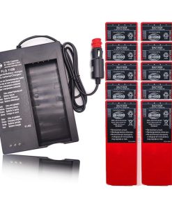 «1 Pack» HBC Battery Charger FLG-110B D-74564 for BA213030 Battery with «10 Pack» 6V 2100mAh HBC BA213020 Ni-Mh Rechargeable Remote Control Battery