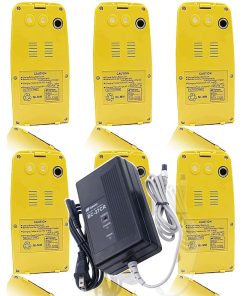(1 Pack) 230V BC-27CR 3 Pin Plug Battery Charger with (6 Pack) 7.2V 2700mAh BT-52QA Battery for TOP-CON Total Station BT-50Q and BT-52QA Batteries