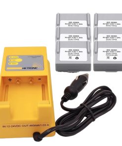 (1 Charger+6 Battery) Hetronic UCH-2 Battery Charger and Battery for Hetronic 68300900 Battery Charger