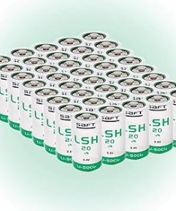 «40 Pack» 13000mAh 3.6V LSH20 Non-Rechargeable Green Lithium Battery for Saft LSH20 Size D 3.6V Lithium Battery