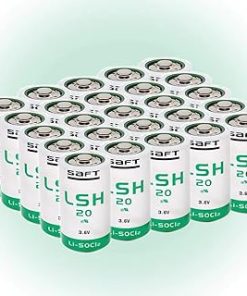 «25 Pack» 13000mAh 3.6V LSH20 Non-Rechargeable Green Lithium Battery for Saft LSH20 Size D 3.6V Lithium Battery
