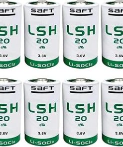 «8 Pack» 13000mAh 3.6V LSH20 Non-Rechargeable Green Lithium Battery for Saft LSH20 Size D 3.6V Lithium Battery