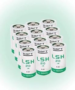«12 Pack» 13000mAh 3.6V LSH20 Non-Rechargeable Green Lithium Battery for Saft LSH20 Size D 3.6V Lithium Battery