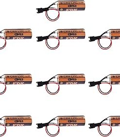 (10-Pack) Fuji FDK CR8.LHC 3V 3000mAh Lithium Battery for TOTO TH559EDV410R Industrial Control Automatic Batteries