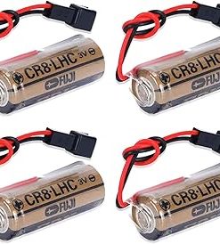 ﹙▷ 4 Pcs ◁﹚CR8. LHC 17450 3V Battery 2600mAh Non-Rechargeable Battery for Fuji FDK Battery Memory Backup Power Source Meter Battery