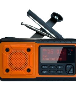 Zhong Emergency Disaster Prevention Radio Solar Powered Charging Hand Cranked Power Generation Multifunctional DAB+Radio