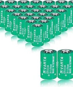 «30 Pack» 3V 950mAh CR1/2AA Non-Rechargeable Lithium Battery for VARTA CR1/2AA Series Battery, green