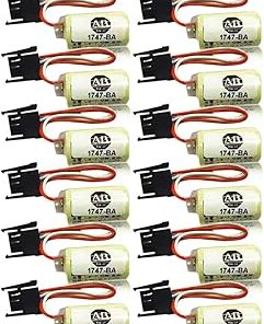 «12 Pack» 3V 1000mAh 1747-BA/1769-BA CR14250SE Non-Rechargeable Lithium Battery for 1747-BA, 1769-BA 3V A-B PLC Battery