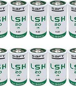 (10 Packs LSH20 3.6V 13000mAh LiSOCl2 Lithium Battery for LSH20 R20/D 3.6V 13.0Ah ER34615M Battery