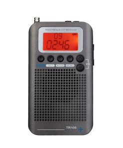 Zhong TR105 Portable Radio Aircraft Full Band Radio FM/AM/SW/CB/Air/VHF Receiver World Band with LCD Display Alarm Clock, knvbn-555