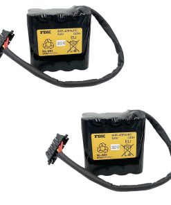 (2 Pack) 8HR-4/3FAUPC 9.6v Battery for 8HR-4/3FAUPC 9.6V 4500mAh Rechargeable Battery with Black Plug