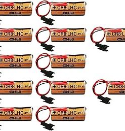 (12 Pack) CR8.LHC 3v Battery Replacement for FDK CR8.LHC 3V 2600mAh Non-Rechargeable Battery with Black Plug