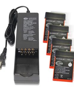 ﹙▷1 Charger+4 Battery◁﹚QA109600/ QD109300 Charger for HBC Radiomatic BA225030 Battery Charger（AC 110V~220V）