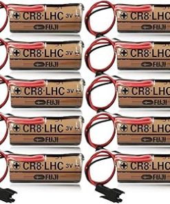 (10 Pack) 3V 2600mAh Non-Rechargeable Battery CR8. LHC 3V Battery for Fuji FDK CR8-LHC Battery, Brown