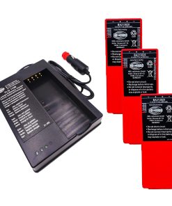 (1 Pack) QA115600/QD115300 FLG-110B for HBC Battery Charger with (3 Pack) BA213020 6V 2100mAh Ni-Mh Rechargeable Remote Control Battery