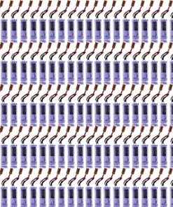 «100 Pack» 3V 1800mAh BR-AG Non-Rechargeable Lithium Battery for BR-AG 3V Battery with Brown Plug, purple