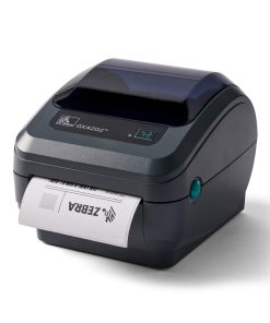 ZEBRA GK420d Direct Thermal Desktop Monochrome Printer Print Width of 4 in USB Serial and Parallel Port Connectivity GK42-202510-000
