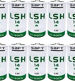 (10 Pack) LSH14 Battery 3.6V 5800mAh Lithium Battery for LSH14 LI-SOCI2 Battery Size C Battery