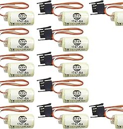 (12 Pack) 3V 1000mAh 1747-BA 1769-BA PLC Battery Replacement for 1747-BA,1769-BA, 1756-BA1,TL-2150/C, 1746-BAS, SLC-500 Series Backup Power Supply