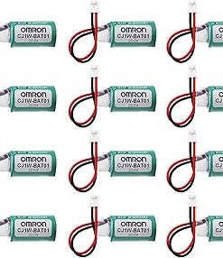 (12 Pack) 3V 1000mAh CJ1W-BAT01 li-ion Battery for PLC CP1H CP1L CR14250SE-R Replacement Battery with White Plug