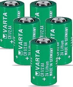 ﹙▷ 5 Pcs ◁﹚CR1/2AA 3V Lithium Battery for Varta CR1/2AA Battery for Suunto Favor & Companion, 950mAh