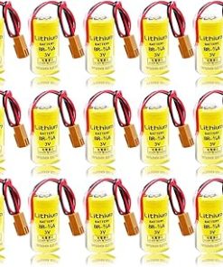 «15 Pack» 3V 1600mAh Br-2/3a Lithium Battery Replacement for FANUC A98L-0031-0006 PLC Industrial Lithium with Brown Plug