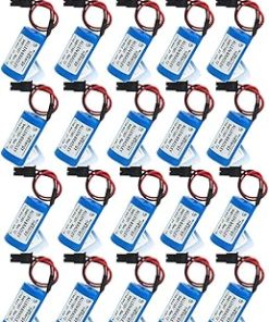 «20 Pack» 3V 1800mAh 1756-BA2 PLC Lithium Battery Compitable for Allen Bradley 1756-BA2 BR2/3A-AB 1745-B1 Battery, Blue