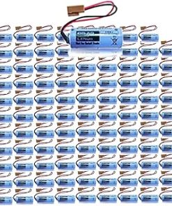 (100 Count) 1800mAh 3V BR-AG Battery for BR-AG 3V Lithium Battery with Brown Plug
