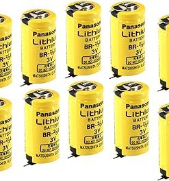 (10-PACK) 3V Lithium PLC Computer Backup Battery EBPLC-232 Replaces BR2/3AE5SP SANYO: CR17335, CR17335SE, CR17335-SE, CR17335 SE, : BR-2/3A, BR2/3A, BR 2/3A