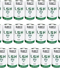 (20 Pack) LSH20 Battery 3.6V 13000mAh Size D Lithium Battery for LSH20 Battery for Alarm and GPS Systems