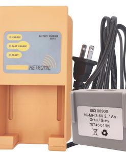 (1 Battery+1 Charger) for Hetronic 68300900 Battery and UCH-2 Charger UCH2 Input 90-270VAC Out 300/780mA 68300900 Battery Charger