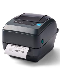 ZEBRA GX430t Thermal Transfer Desktop Printer Print Width of 4 in USB Serial and Parallel Port Connectivity Includes Peeler - GX43-102511-000