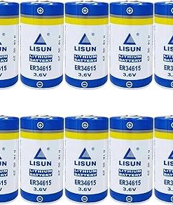 (10 Pack ER34615 3.6V D Battery for CNC Machine Tool Programmer, 19000mAh