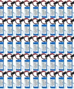 «50 Pack» 3V 1800mAh 1756-BA2 PLC Lithium Battery Compitable for Allen Bradley 1756-BA2 BR2/3A-AB 1745-B1 Battery